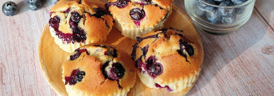 Muffins Keto de Blueberries